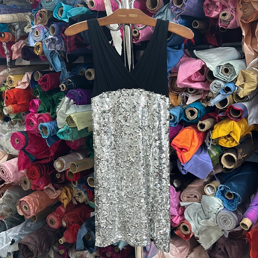 Black and sequins children’s dress